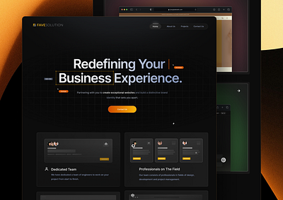 FAVE Solution - Company Profile app branding design graphic design illustration logo ui ux website