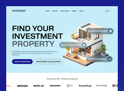 Website Design for Property Investing with Fractional Ownership branding crowdfunding platform design house investment platform investment solutions landing page property property investment property management real estate real estate investment ui ui design uiux web design
