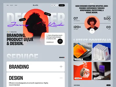 Personal Portfolio agency business creative design designer landing minimal modern personal portfolio startup trendy ui web design website