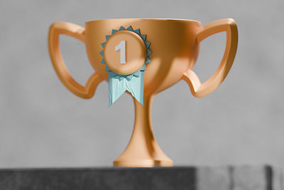 Gold Trophy in 3D 3d asset award collection icon icons pack reward set trophy victory