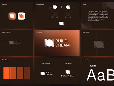 Build Dream logo - Brand Guidelines app icon brand guidline brand identity branding build dream creative logo design logo logo design logotype modern logo tech logo technology logo ui