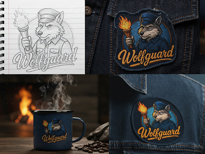 Woldguard - Logo Design branding graphic design hand drawn logo logo logo design