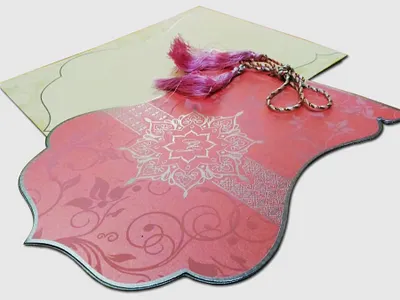 Custom Screen Printed Wedding Invitations | Unique & Stylish Des screen printing wedding card