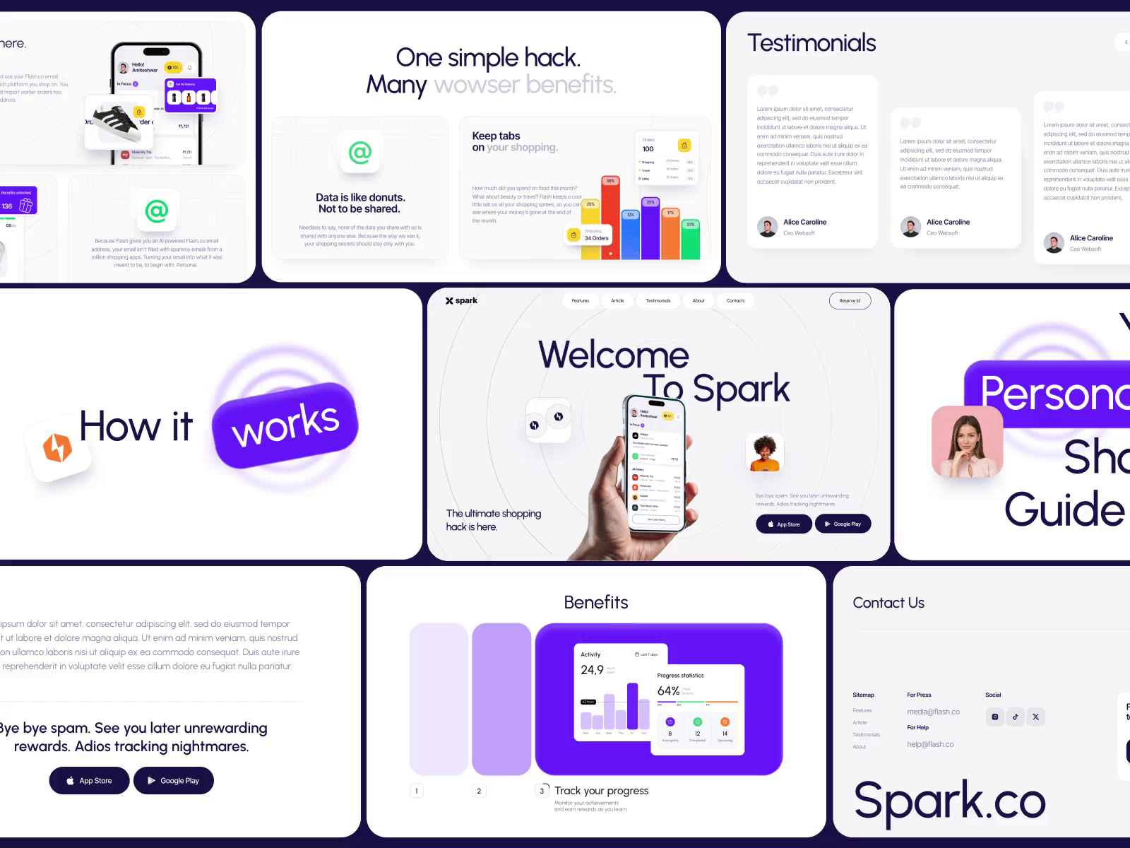 Example of Website for Smart Shopping and Order Management