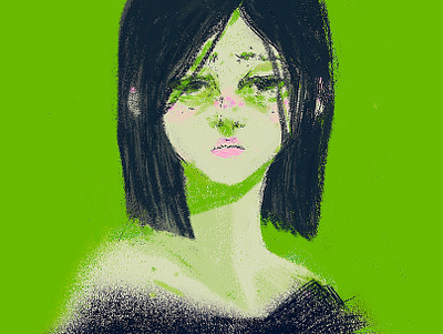 001w character color design digital illustration painting portrait woman