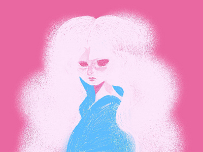003w character color design digital girl hair illustration painting woman