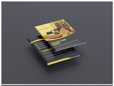 Creative Bi-Fold Brochure for Corporate Branding minimal brochure