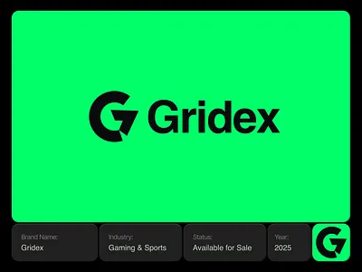 Gridex – Gaming & Sports Logo Design bold logo brand design brand identity competition logo design dynamic logp energetic logo esports logo gaming brand gaming logo letter g logo logo logo design logo guidelines minimal minimal logo online game redesign sports logo startup logo