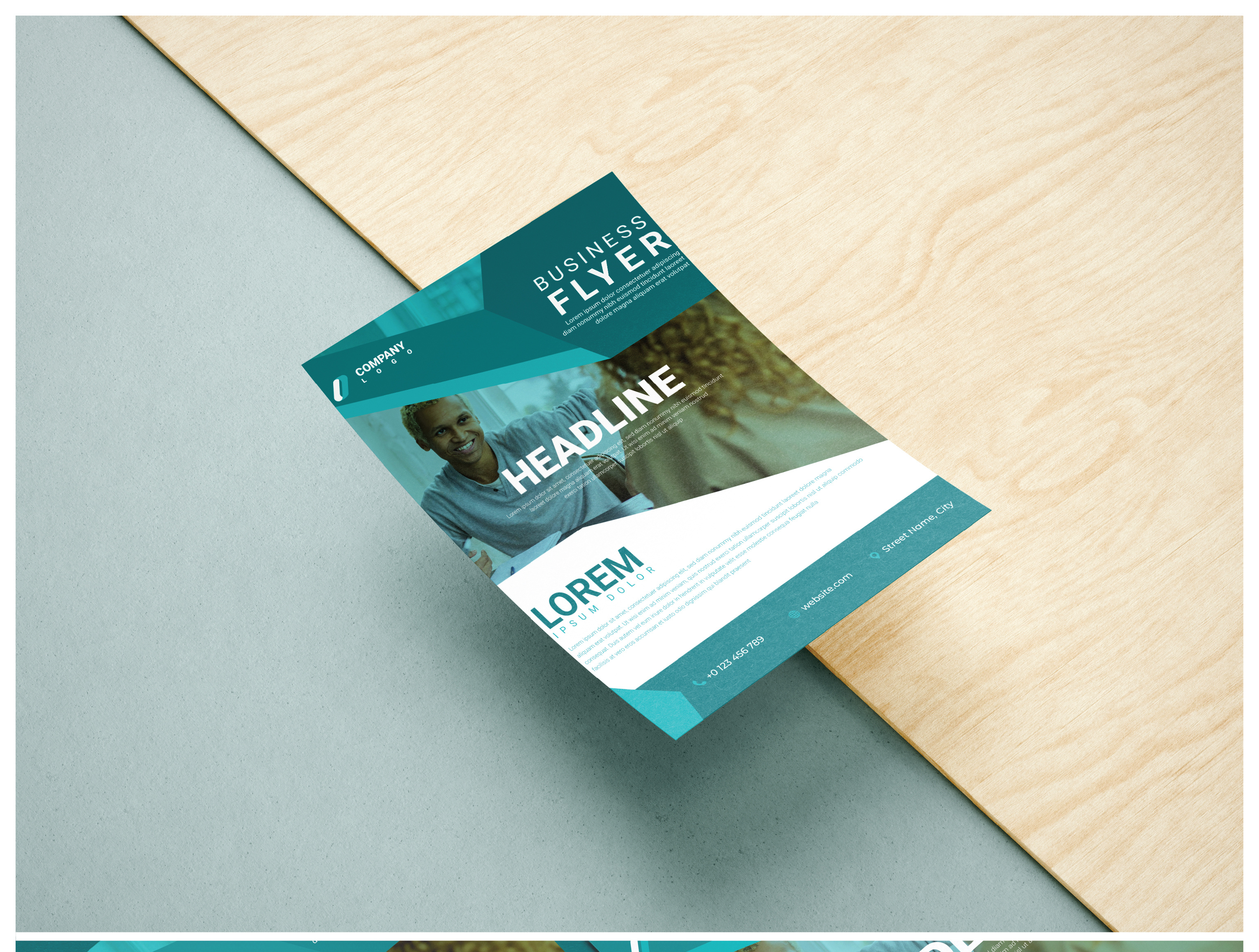 Clean & Impactful A4 Business Flyer Concept business promotion