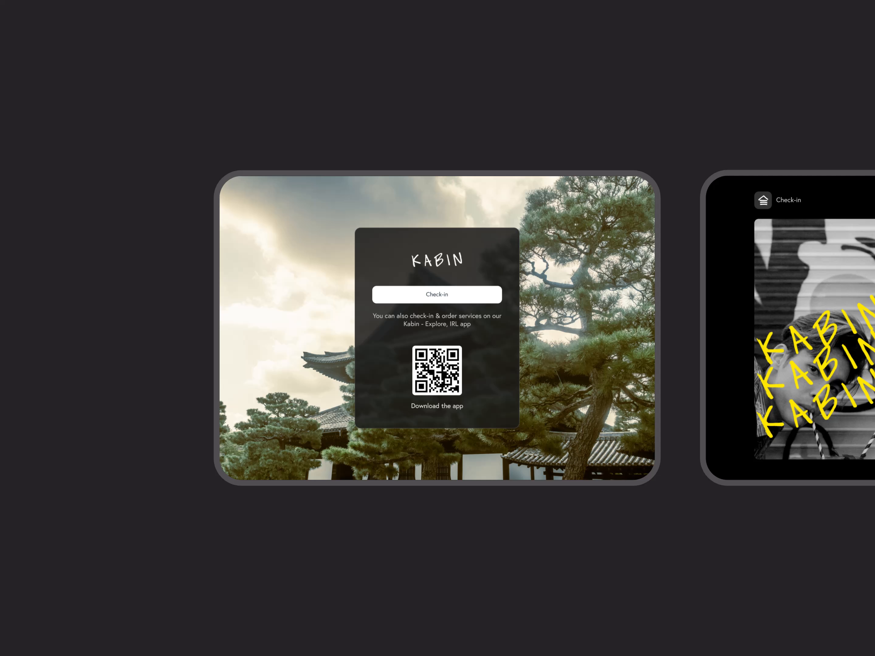 Kabin - Product design for hotel brand (check-in tablet)