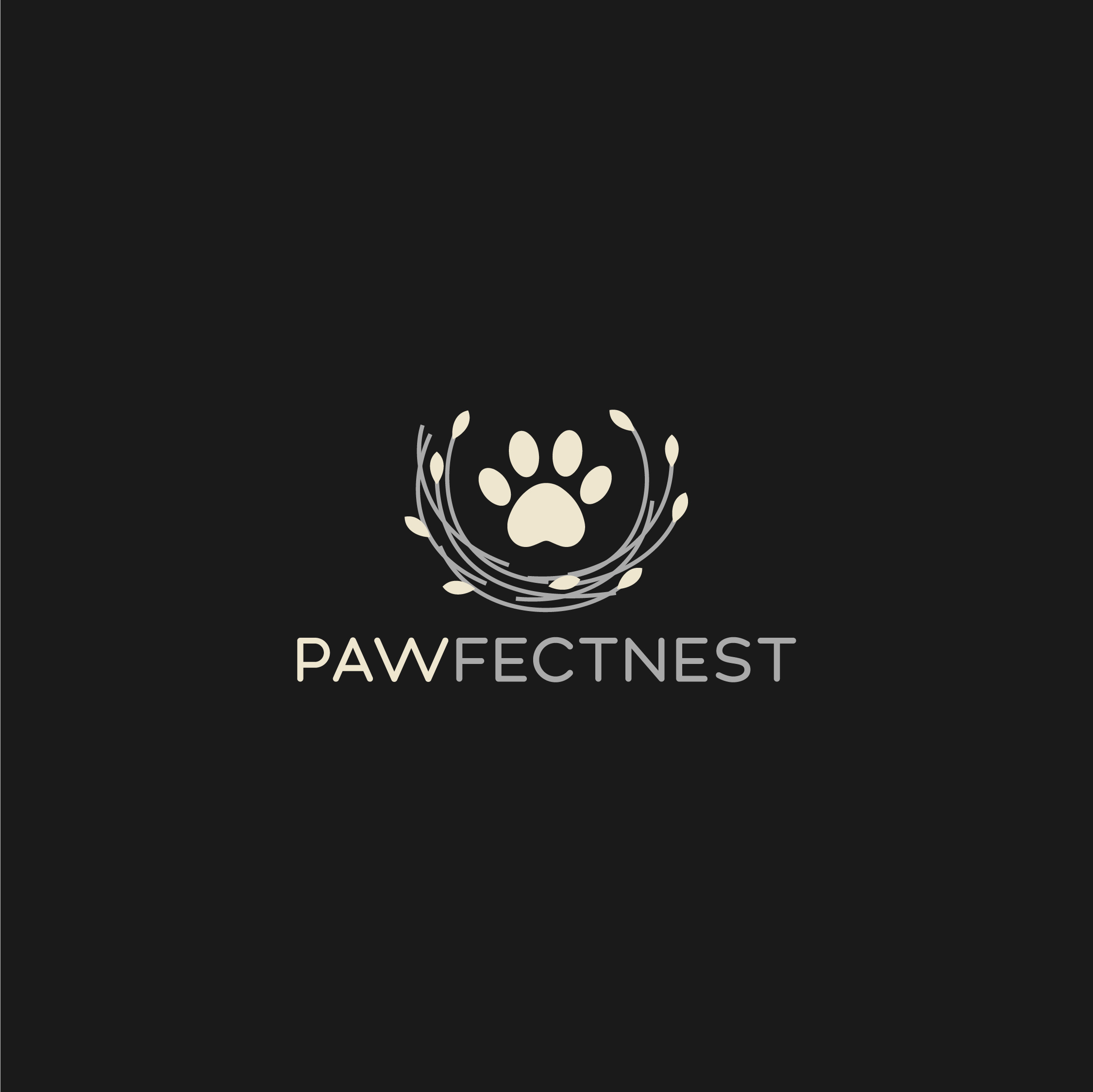 PawfectNest – Circular Nest Icon with Minimal Paw Print brand guideline brand identity branding circle logo dog clothing design dog logo dogs and cats graphic design identity logo logo design logo guideline minimal minimalist logo modern logo nest logo paw logo premium pet vector website design