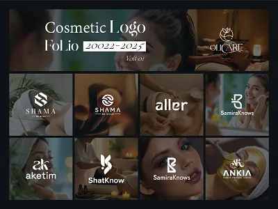 Cosmetics & Beauty logo collection | Logo Folio 2025 beauty logo branding cosmetics and beauty logo cosmetics logo fashion logo gradeint graphic design iconic identity logo design modern parlour logo salon logo skin care logo spa logo women logo