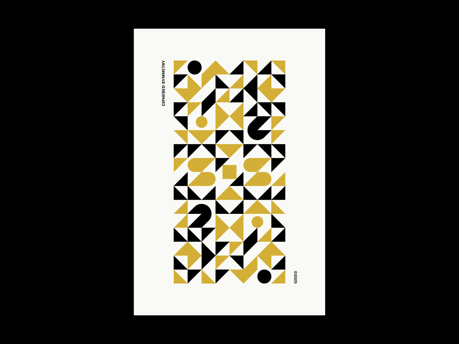 Ciphered Symmetry / Poster