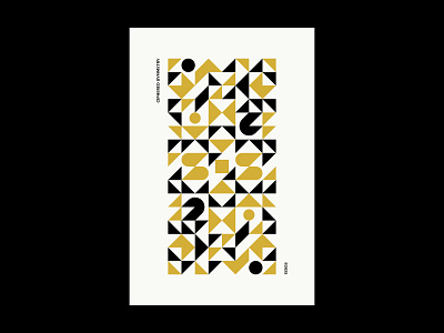 Ciphered Symmetry / Poster art circle cover design dot five geometric graphic design illustration number pattern poster print round square symmetry triangle two
