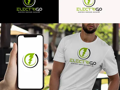 Modern Electric Logo banner design business card design graphic design logo