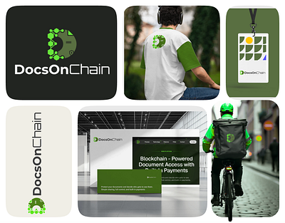 DocsOnChain logo Branding bloackchain branding business designer documents dribble files gateway graphic design identity logo mockups payment screen secure social media identity startup trend visual visual identity