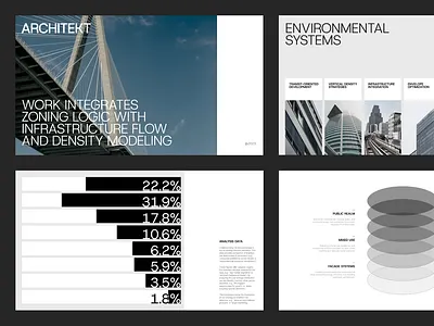 Minimal Architecture Pitch Deck architect black and white building company profile deck investor deck kaynote minimalist modern pitch pitch deck presentation presentation design professional skyscraper slide startup structural template