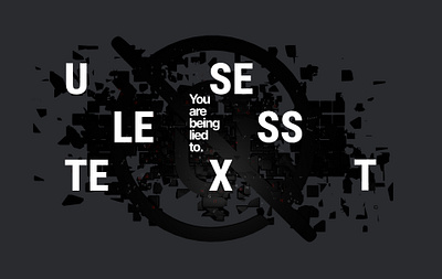 use_less — poster 3d blender good luck prompting typography