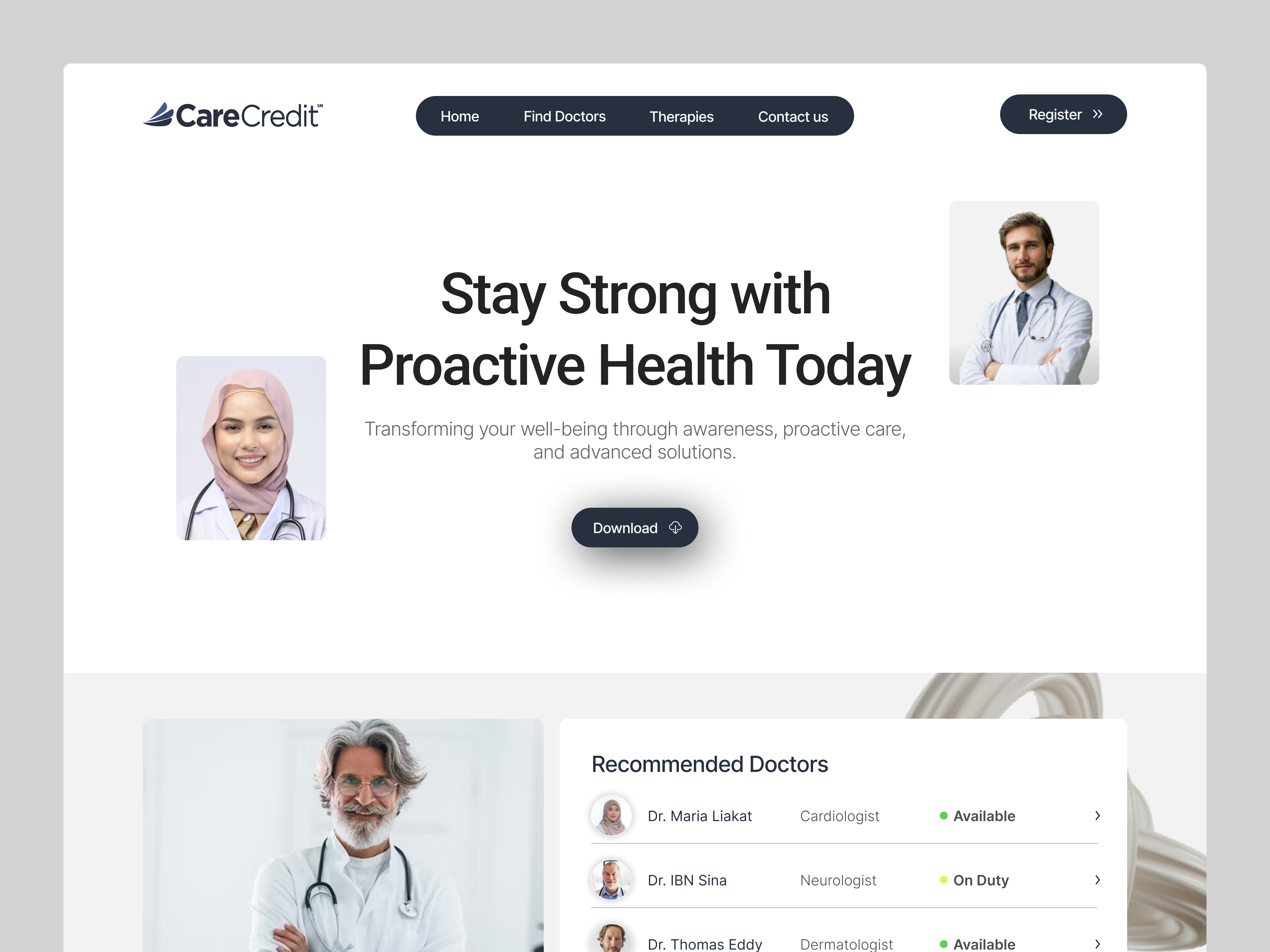 Example of Landing Page Design & Development