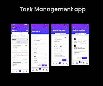 Task Management App 3d branding design graphic design illustration logo motion graphics ui ux vector