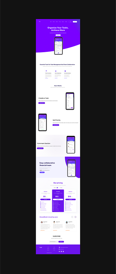 Landing Page Website 3d branding design graphic design illustration logo motion graphics ui vector