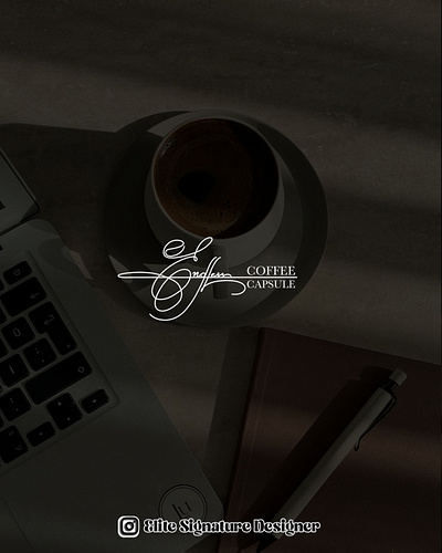 Coffee signature logo | digital signature | calligraphy graphic design