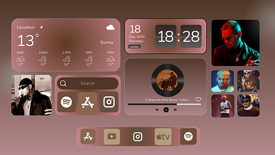 Modern Minimalist UI Mac Desktop Wallpaper figma ui ux