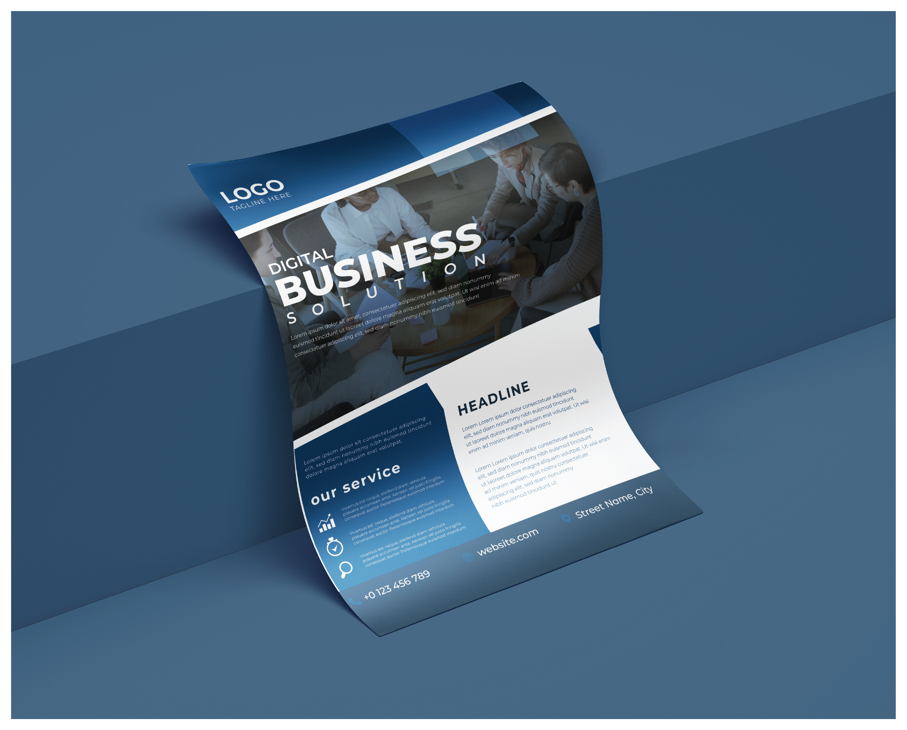 Modern Business Flyer Design modern flyer layout