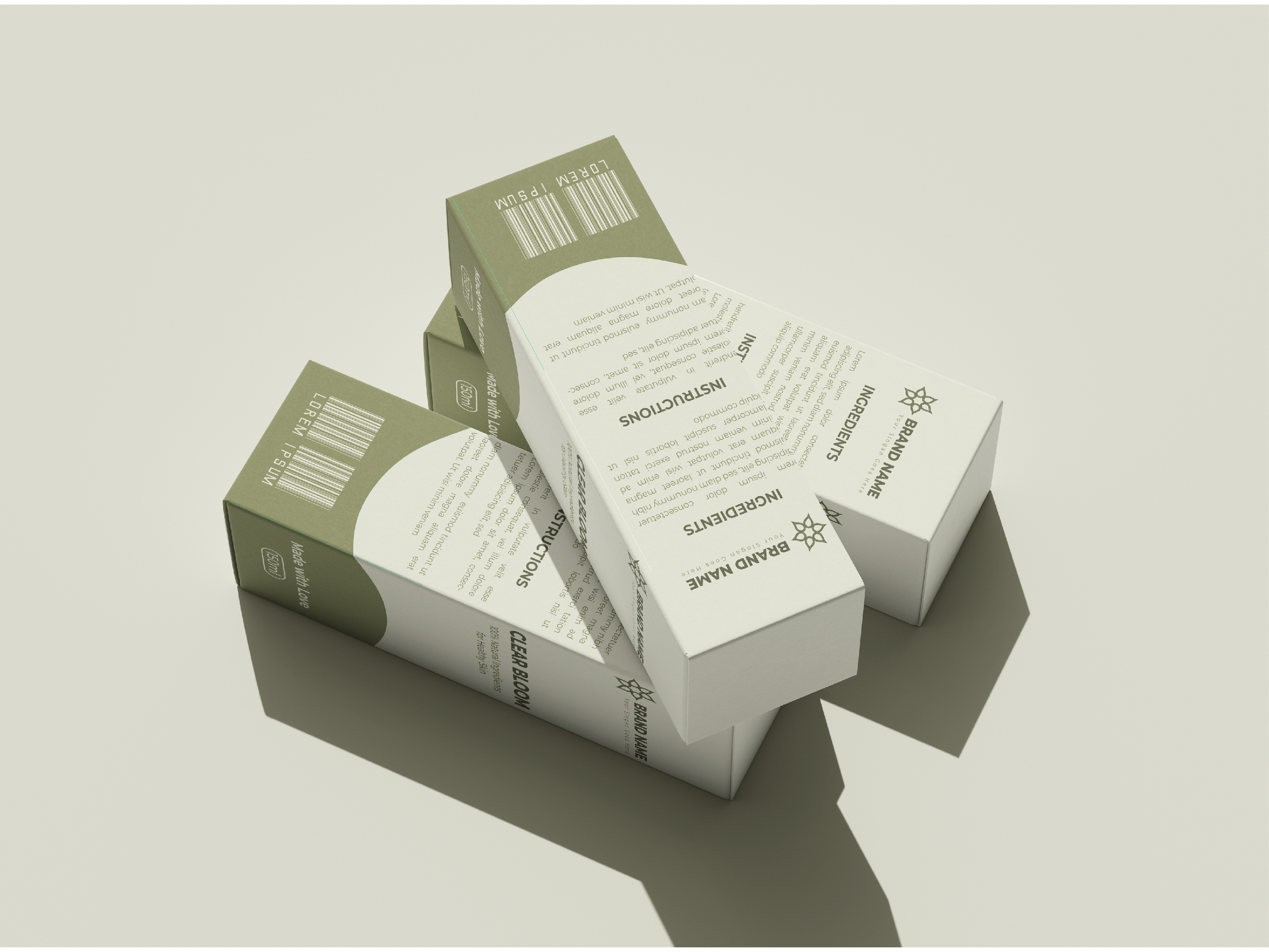 Sleek & Modern Cosmetic Packaging Design product packaging