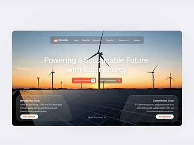 Solar Energy Website Design clean energy eco friendly green tech renewable energy solar energy sustainability web design