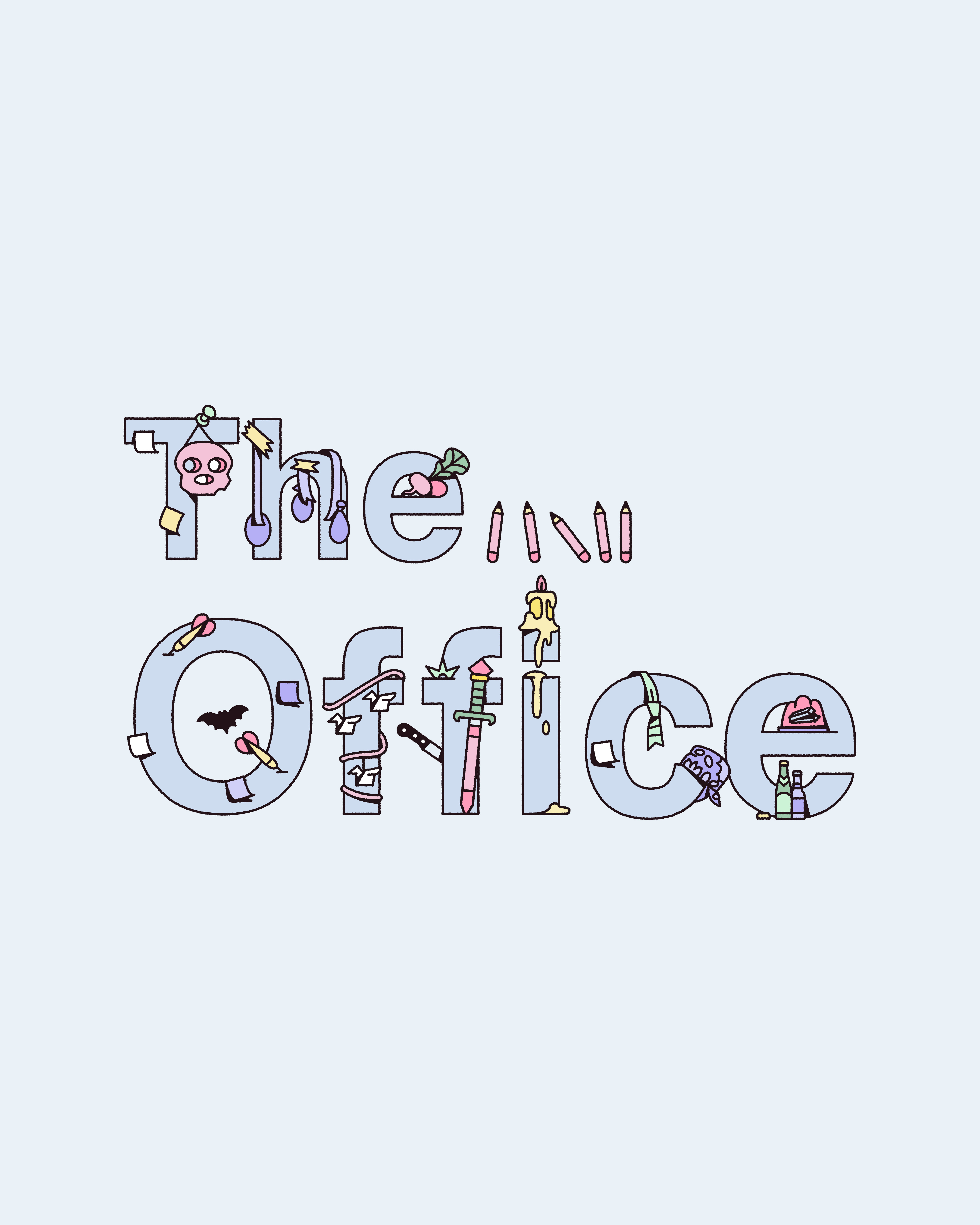 The office - Studio Proactive art art direction branding creative director design freelance graphic design icons illustration illustrator isometric object series tv