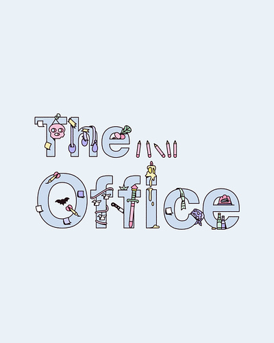 The office - Studio Proactive art art direction branding creative director design freelance graphic design icons illustration illustrator isometric object series tv