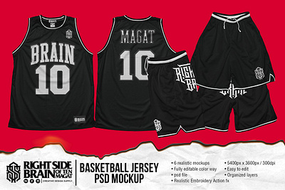 RSB Basketball Jersey PSD Mockup basketball basketball jersey basketball mockup branding graphic design jersey jersey mockup logo motion graphics rsb basketball jersey psd mockup