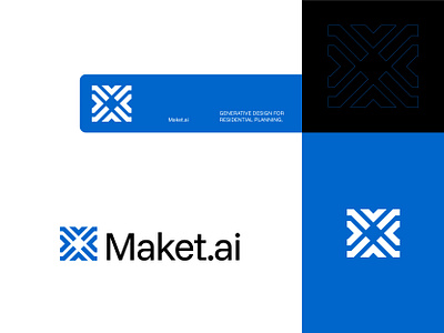 Maket.ai logo design brand identity branding geometric home house logo identity logo logo design logo mark logotype m logo minimalist modern property v logo visual identity