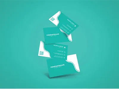 Modern Flat Business Card with Minimalist Style clean business card