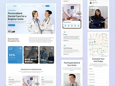 Mediora - Dental Clinic Landing Page dentalclinic design landingpage ui uiux user research