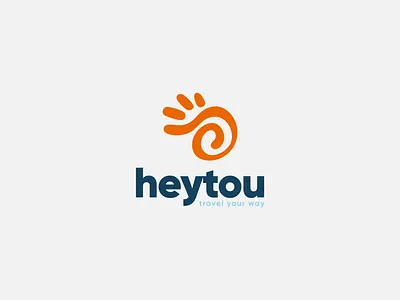 Heytou - Logo design, branding, brand identity, slow travel abstract logo brand guidelines brand identity branding hand logo lettering logo logo design logotype minimalist logo modern logo monogram simple logo slow travel sun logo travel logo typography