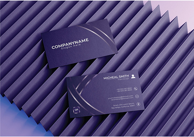 Creative & Stylish Luxury Business Card branding sleek business card