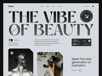 Cosmetics Website Design cosmeticsuidesign design ecommerce interfacedesign landing page design landingpage modern design modernwebsitedesign service services startup trendywebsite design ui uiuxdesign web webdesign