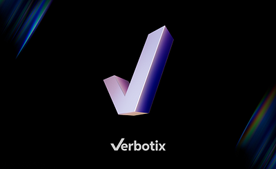 Verbotix Logo 3d icon ai branding identity illustration logo robot v letter