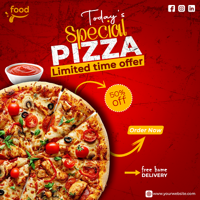 Food Social Media Post Design || branding food design graphic design social media post social media post design