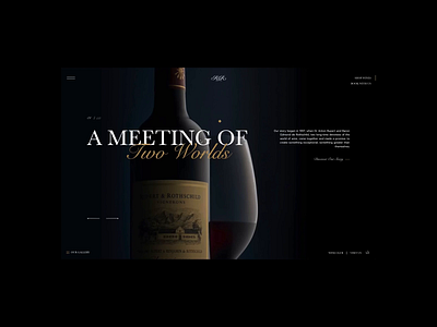 Rupert & Rothschild animation drinks website ecommerce elegant website food and drink graphic design home page images landing page script font scroll animation ui ui design ux web animation web design website wine wine website