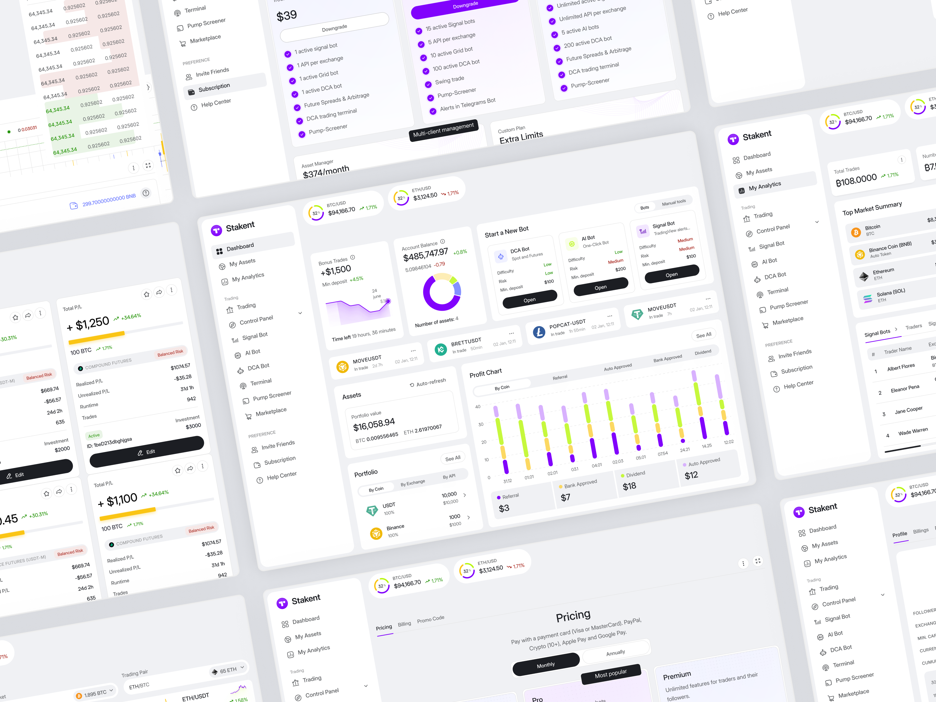 Example of Dashboard/Web App Design