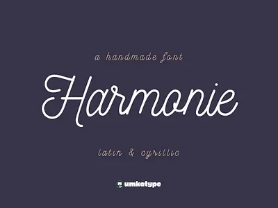 Harmonie - Cursive Font cursive font cursive handwriting cursive script handmade font harmonie cursive font logo elegant magazine multilingual font package sans serif serif luxury title header