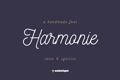 Harmonie - Cursive Font cursive font cursive handwriting cursive script handmade font harmonie cursive font logo elegant magazine multilingual font package sans serif serif luxury title header