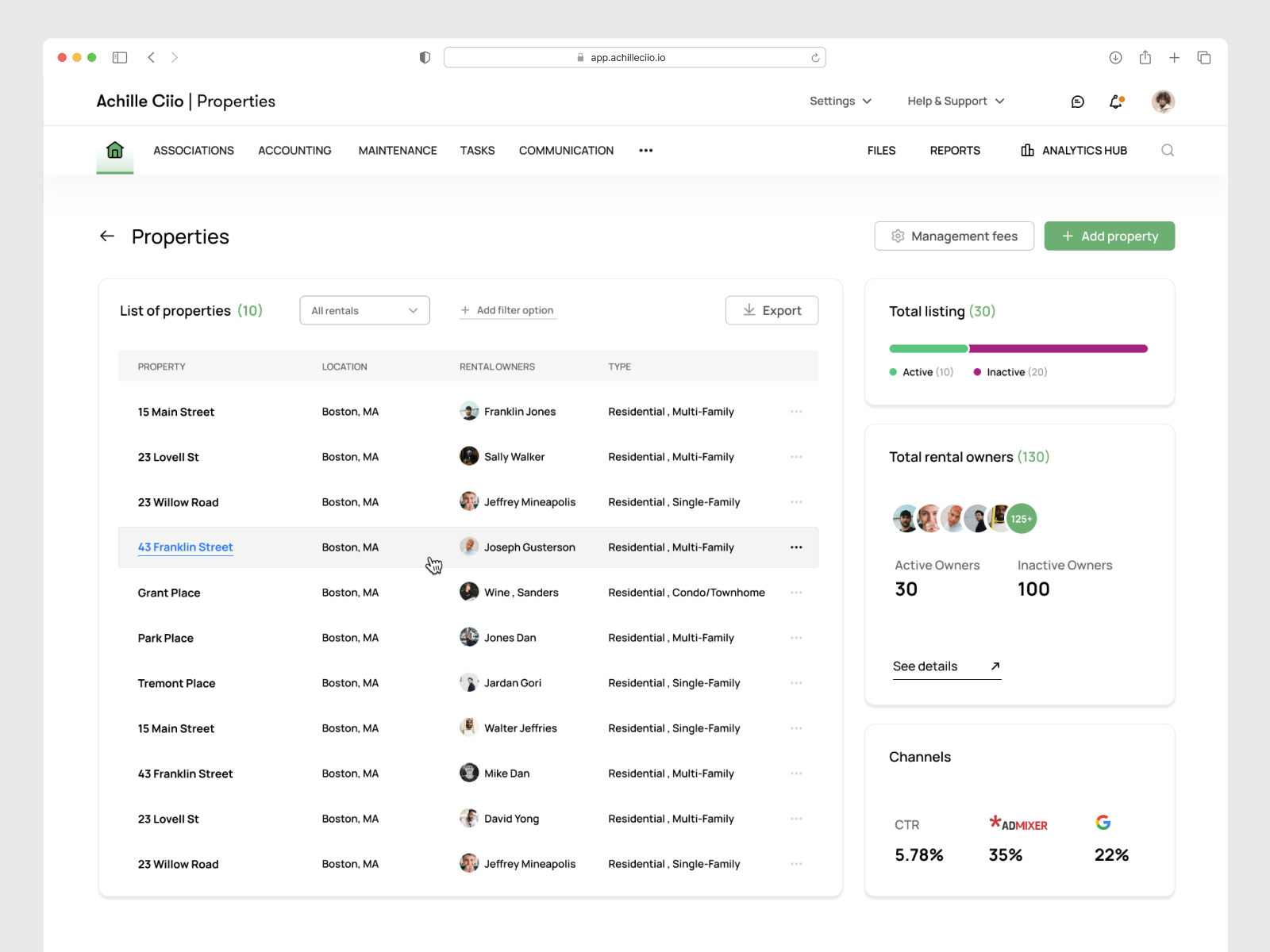Real Estate - Home Rent Properties - SaaS clean dashboard clean uiux crm dashboard home rent properties management saas minimal minimal dashboard product product design properties properties uiux real estate properties rental home rental properties list rental ui saas ui uiux ux