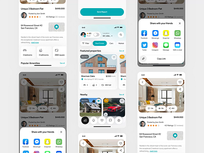 Real Estate Mobile App Design app app design app interface ios app mobile mobile app mobile app design mobile application mobile ui modern app ui product design real estate real estate app rental app ui ui ux