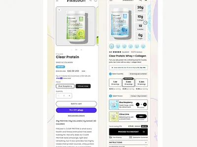 CRO Optimization Plan for Fit & Lean Nutrition ecommerce product page product template shop shopify