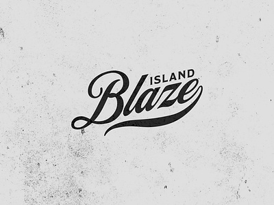 Island Blaze - Restaurant Logo Design brand branding graphic design hand drawn logo island blaze lettering lettering logo logo design logo designer logotype restaurant restaurant branding restaurant logo typography wordmark