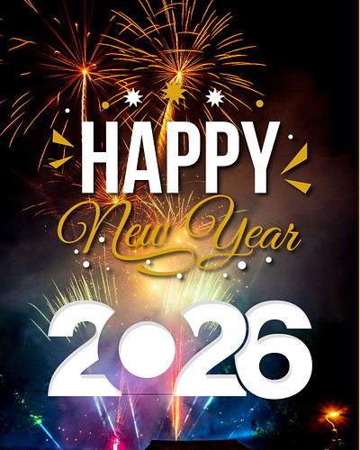 HAPPY NEW YEAR 3d animation branding graphic design logo motion graphics ui